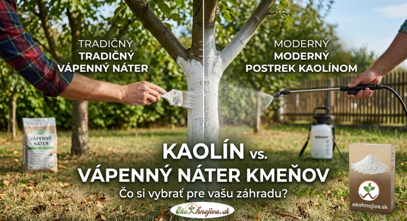 Kaolín vs. Vápenný náter kmeňov: Aký je medzi nimi rozdiel a čo si vybrať?